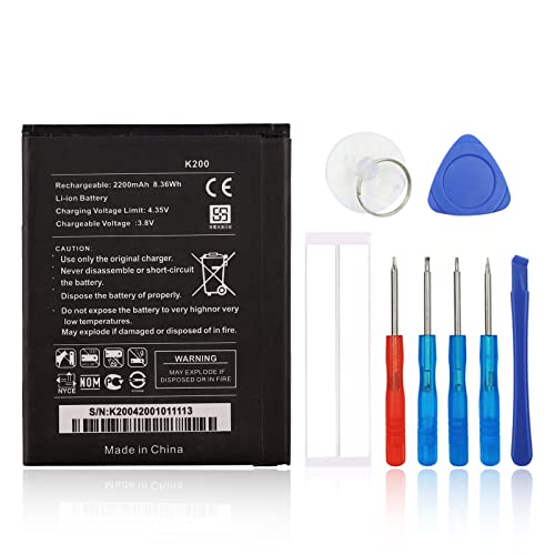 SwarKing Batterie de rechange compatible avec WIKO K200 WIKO Y50 avec kit d'outils