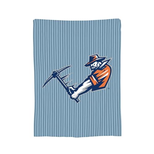 XRPUONG UTEP Miners Fleece Blanket Very Soft Microfiber Flannel Blanket for Couch Warm and Cozy