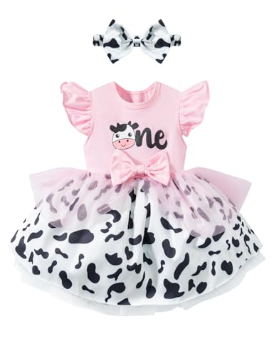 LATOBREATH Baby Girl 1st Birthday One Year Old Romper Outfits Photo Shoot Clothes+Headband