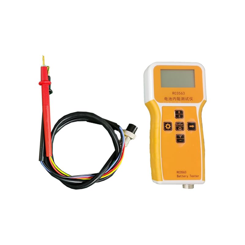 RC3563 Handheld Lithium Lead-Acid Battery Tester Electric Vehicle Internal Resistance Tester True 4-Wire AC (RC3563+Premium Test Leads)