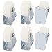 6 Pièces Roulettes Roues, Roue de Meuble, Roulette Fixe PP, Résistant à l'Usure pp 1 pouce Roue Directionnelle à Fond Plat pour Chariot, Chaise, Meuble, Roulettes pour Aspirateur Robot (Blanc)