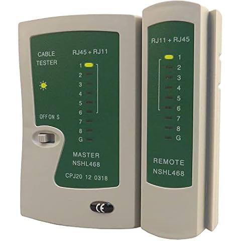 Live4Gadgets LAN Network Cable Tester/Continuity Tester for RJ45 RJ11 RJ12 Data Cable Twisted Pair Connections, CAT5/CAT6/CAT7 UTP LAN Wire Test Tool Cover