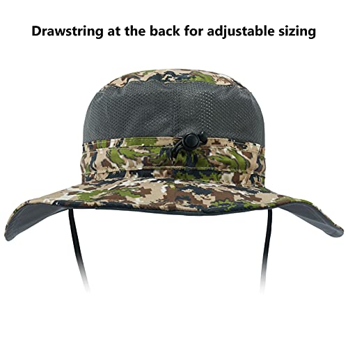 Image of BASSDASH UPF 50+ Sun Fishing Hat Water Resistant with Detachable Neck Flap