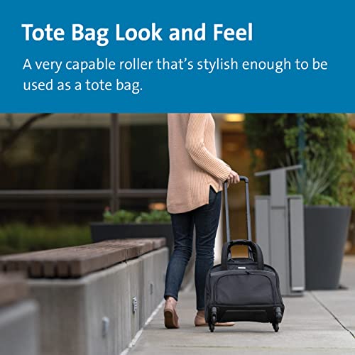 Image of Kensington Contour 2.0 Laptop Rolling Bag, Briefcase, Laptop Spinner, Laptop Roller Bag wheeled,15.6 inch, Water Resistant, Black (K60380WW)