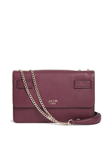 Guess Cate Convertible Xbody Flap, Sacs à Main Femme, Rouge (Bordeaux), Taille Unique