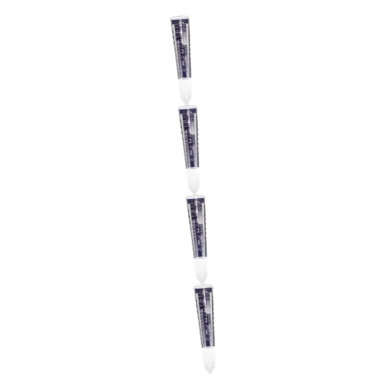 UKCOCO Lot De 4 Tubes De Mesure De Pluie Ronds pour Accessoires De Maison Pluviomètre Dextérieur