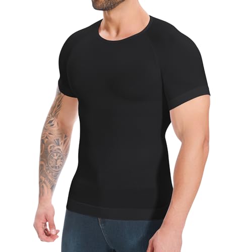 Men's Compression Shapewear Shirt Undershirt Slimming Tank Top Workout Vest Abs Abdomen Slim Body Shaper