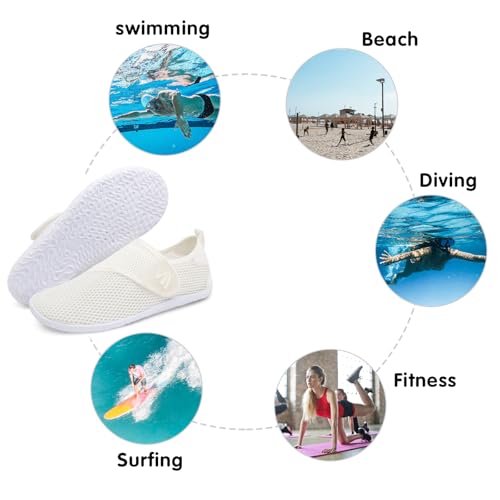 Image of Spesoul Womens and Mens Water Shoes Breathable Quick Dry Soft Barefoot Aqua Socks for Hiking Swim Beach Surf Yoga Sport