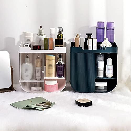 Cosmetic Boxes Large Capacity Multifunctional Dressing Table Desktop Cosmetic Storage Box Skin Care Lipstick Rack Storage Rack Cosmetic Display Cases(A) (C)