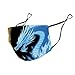 SESLFLKPJK Adults Men Women Reusable Face Scarf Mask Fashion Scarf Dust Proof Windproof Mouth Cover, Red Blue Ice Fire Flame Dragon Face Protection for Sports Travel Hiking