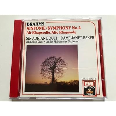 Brahms: Symphony 4, Alto Rhapsody