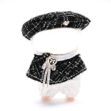 17cm Doll Clothes Set, Mini Cheap Cute Outfit, Ropa de Muñeca, Dress up Pop Style, Girl Fashion Accessories (NO Doll), Black
