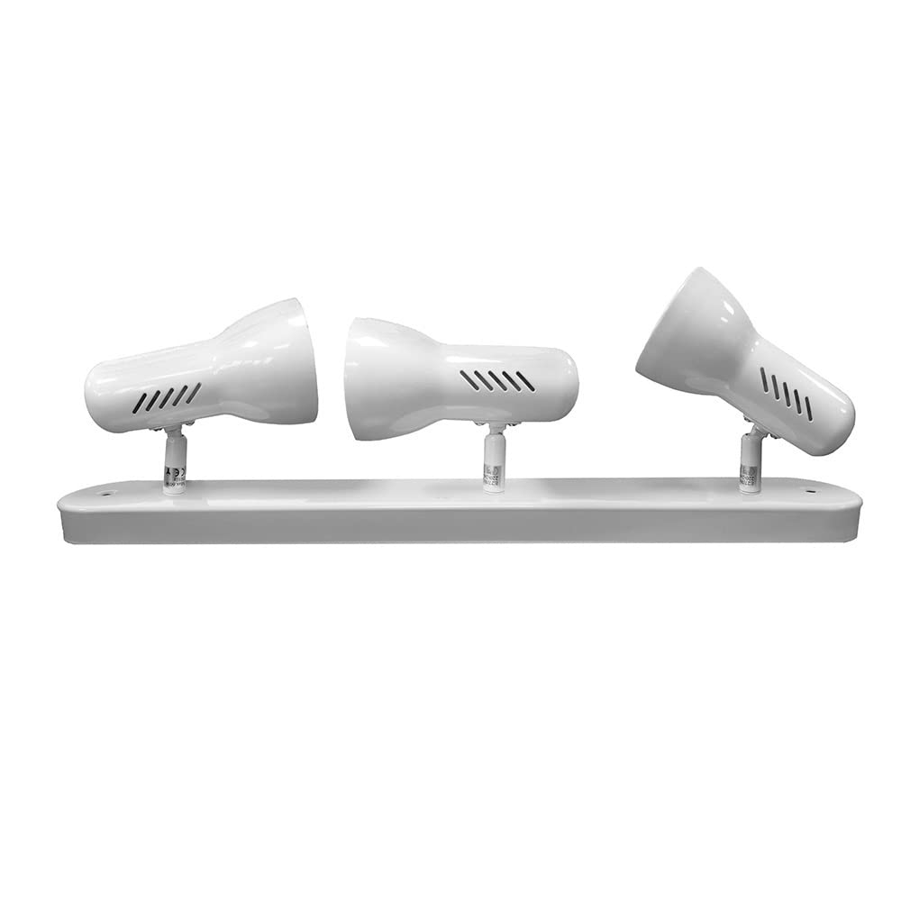 Foco de diseño moderno blanco con 3 elementos E27 para iluminación ambiental sofisticada