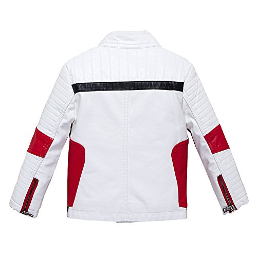 BUDERMMY Boys Leather Motorcycle Pilot Jackets Toddler Coats