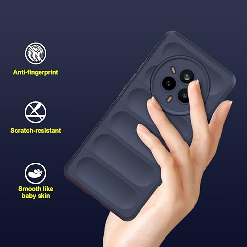 Image of amazon basics Back Case Cover for Realme 14 Pro 5G | Compatible for Realme 14 Pro 5G Back Case Cover | Liquid Silicon Magic with Camera Protection | Sapphire
