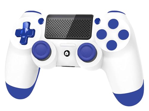 Mando Inalámbrico para PS4, Inalámbrico Mando para PS4/Slim/Pro/PC, con Vibración y Seis Ejes, clavija de audio, Panel Táctil
