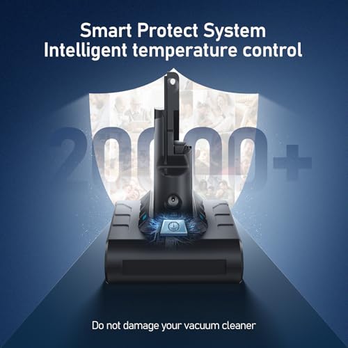 Image of Keenstone Rechargeable Replacement Battery for Dyson V7 Series Vacuum Cleaners, Providing 32 Minutes of Runtime in Standard Mode, Installs in Just 3 Minutes, Includes 2 Pre Filter