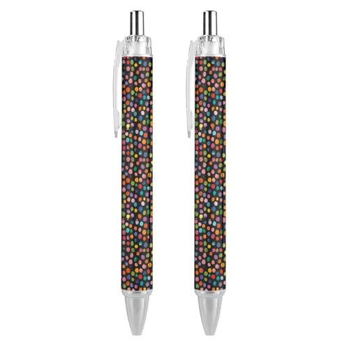 Bolígrafos de punta fina retráctiles de 0,5 mm, papelería de diseño, 4 uds