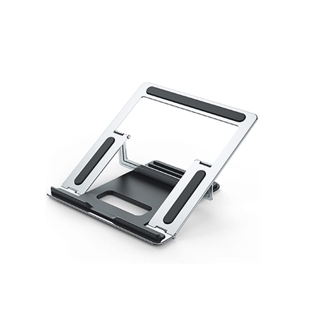Soporte de ordenador portátil de aleación de aluminio con acabado silver premium