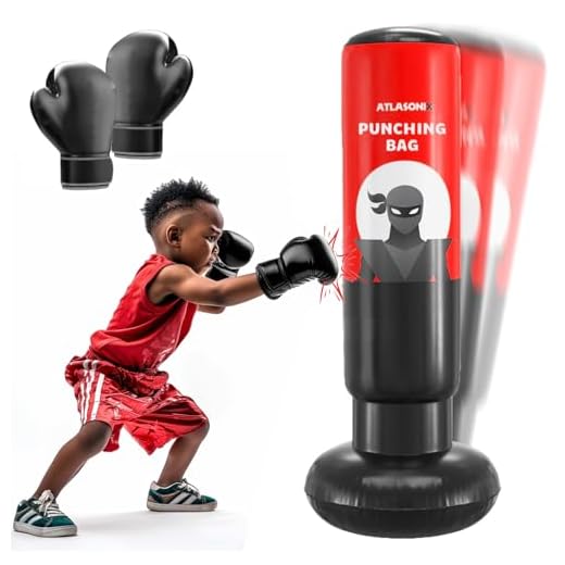 Punching Bag for Kids, Inflatable Kids Punching Bag for Kids 5-10, Punching Bag for Teens, Bop Bag, Christmas,Birthday Gifts for Kids 4,5,6,7,8,9,10 Years Old