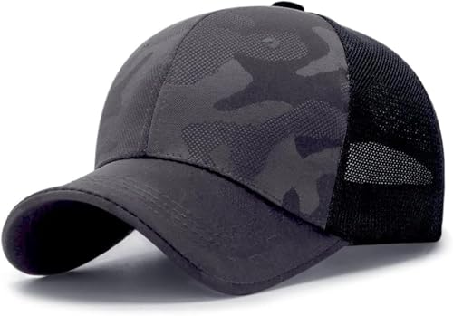 Casquette de baseball camouflage pour stopper la chaleur avec son filet arrière ultra respirant