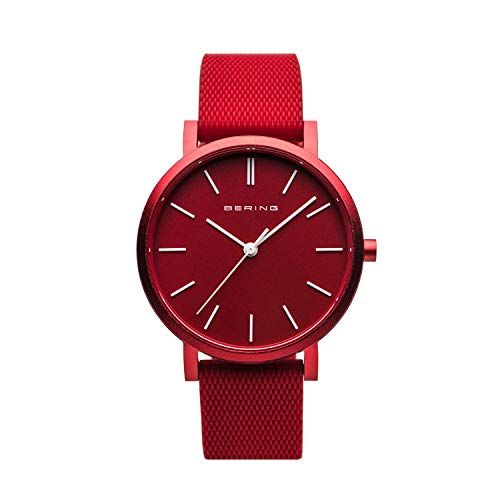 Image of BERING Unisex Analog Quartz True Aurora Collection Watch with Silicone Strap and Sapphire Crystal 16934-599