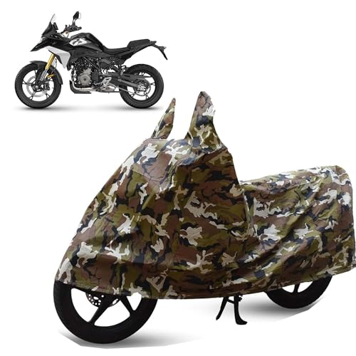 Image of Sulfar Bike Cover for BMW Motorrad F 450 GS (India Build) (Adventure) | Waterproof, Dustproof & UV Protected | All Weather Two Wheeler Cover (Army Green) New 2026 Variants