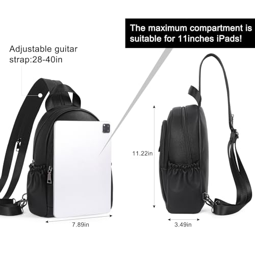 Image of CLUCI Sling Bag for Women Leather Women's Backpack Small Convertible Backpack Purse Crossbody Bag for Travel
