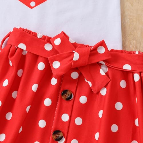 Image of Ayzozuy Kid Girl Clothes Shorts Set 2 Piece Outfits Summer Casual Short Sleeve Top and Shorts Set for Girls 4-7