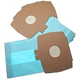 vhbw 5x Staubsaugerbeutel kompatibel mit Electrolux 725, 728, 730, 735, 738, 740, 742, 745 Staubsauger - Papier, 26.1cm x 15.05cm, hellblau