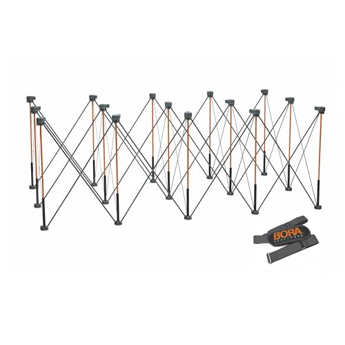 BORA Centipede Portable Workbench Folding Work Table for Garage, Heavy Duty Workbench 6000lb, 4 ft x 8 ft Capacity, 36 in high, Collapsible Work Bench with Carry Strap, CT15