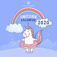 Unicorn Calendar 2020: Illustrated Calendar With an Extra Coloring Pages Featuring Magic Unicorns and Horses for Kids and Adults 1701772361 Book Cover