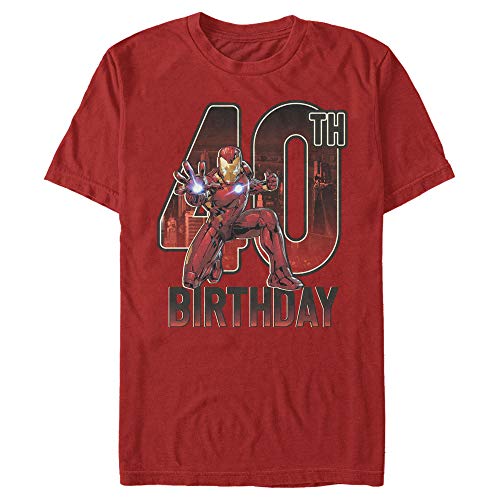 T-shirt Iron Man Marvel 40e anniversaire cadeau idéal homme anniversaire et fêtes