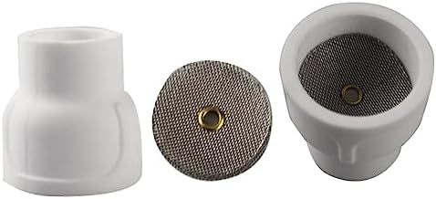 Vaphy #12 Ceramic (Twin Pack) White TIG Welding Cup