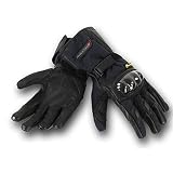 Rider-Tec guantes moto en textil/piel rt-4010-r, Negro, talla XXL