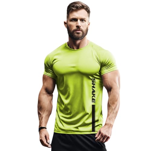Image of 3Colours RGB Active Fit Men's Sports T-Shirt - Lightweight Quick Dry Polyester Gym & Running Wear-Shake