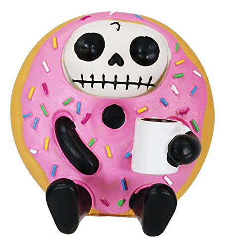 Ebros-Gift-Furrybones-Donatsu-Strawberry-Sprinkles-Round-Donut-Skeleton-with-Milk-Figurine-Furry-Bones-Skulls-Skeletons-Halloween-Sculpture Ebros Gift Furrybones Donatsu Strawberry Sprinkles Round Donut Skeleton with Milk Figurine Furry Bones Skulls Skeletons Halloween Sculpture