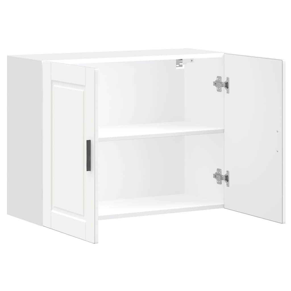 vidaXL Küchen-Hängeschrank Porto Weiß Holzwerkstoff, Wandschrank Küche, Wandschrank, Oberschrank, Küchenschrank, Hängeschrank, Oberschrank Küche