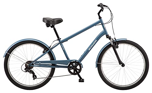 Schwinn Regioneer Mens Hybrid Comfort Bike, 26-Inch Wheels, 7 Speed, 17-Inch Steel Frame, Alloy Linear Brakes, Blue #TOP6