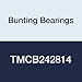 Bunting Bearings TMCB242814 Sleeve (Plain) Bearings, Cast Bronze C96900, 1-1/2" Bore x 1-3/4" OD x 1-3/4" Length