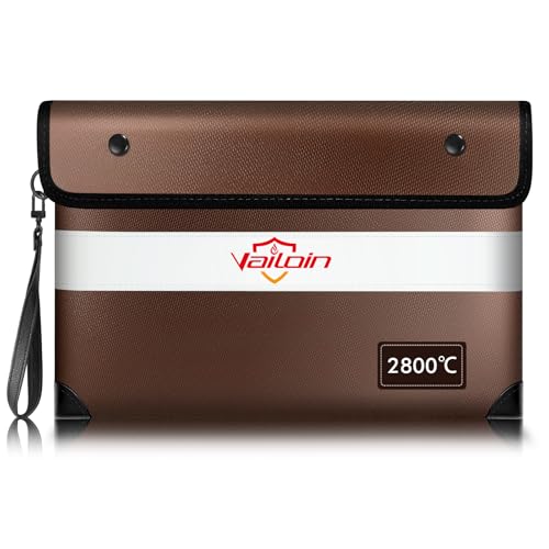 Pochette ignifugée Vailoin pour protéger l'argent liquide et les photos à la maison