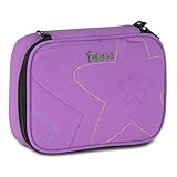 Estojo Box Luluca 36 Pens Com Elástico Organizador Escolar Roxo