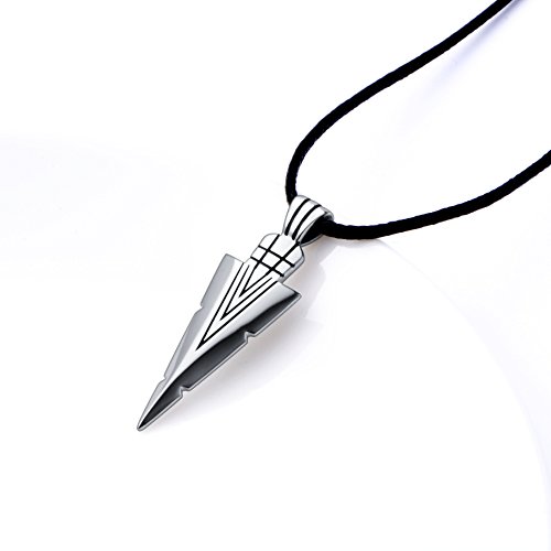 Men's 925 Sterling Silver Arrow Arrowhead Poseidon Sentimental for Him Boyfriend Pendant Necklace Gift Cords2
