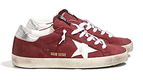 Zapatillas Deportivas para Hombre Archive Zapatos Casual de Paseo de Cuero Ante Modelo Slide, Rojo/Vino, 42 EU