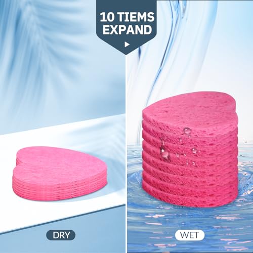 image for Spunspon 50-Count Facial Sponges Compressed, 100% Natural Cellulose Fa