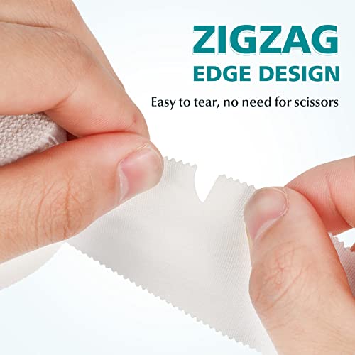 Beavorty White Athletic Sports Tape White Medical Tape Cotton Zig-Zag Easy Tear For Fingers Ankles Wrist Athlete Training, Lacrosse, Hockey Sticks 6 Rolls (1.5 X 35 Feet) #TOP3