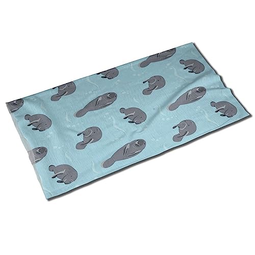 SEAEAGLE Manatee Multi-Functional Headband Face Mask Sports Bandana Cycling Scarf Neck Headwear
