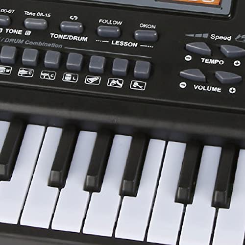 Petyoung Teclado eletrônico digital de 61 teclas, piano eletrônico para iniciantes, piano elétrico p