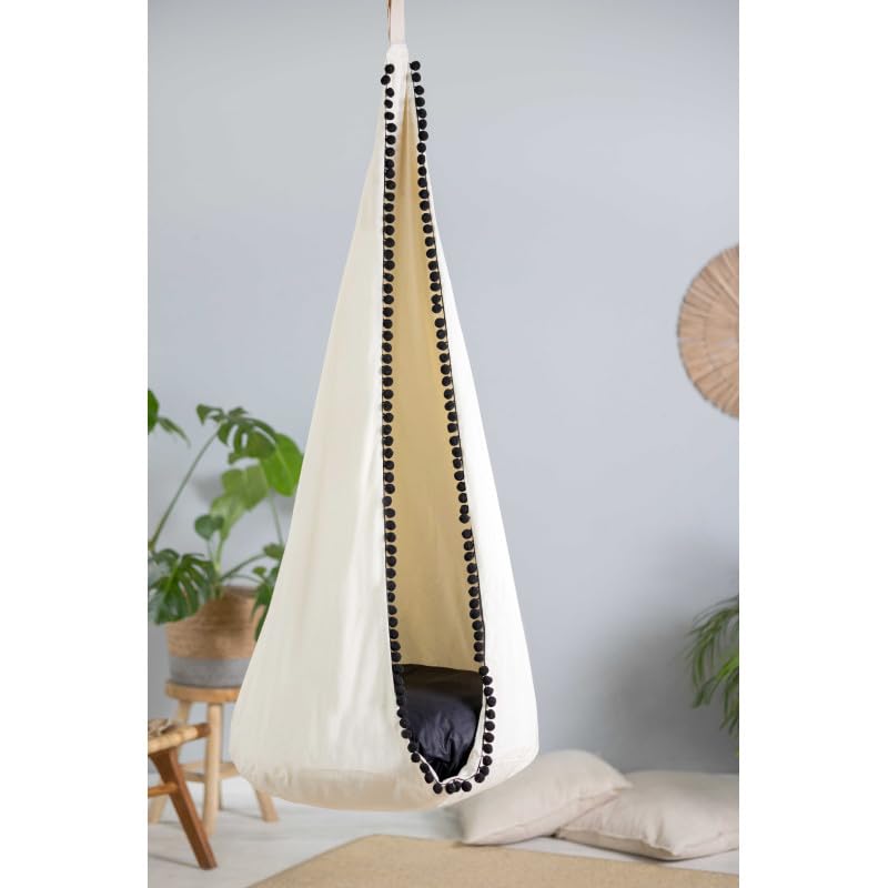 Niche Suspendue Gonflable Pour Enfants Avec Lumières LED | 16 Couleurs, 7 Modes | Coussin Inclus | Pour Intérieur Et Extérieur - 9