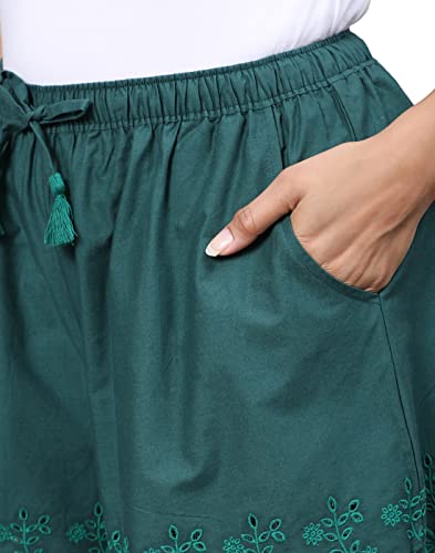 Image of B STORIES Women's Ultra-Soft Printed 100% Viscose Culotte Shorts | Soft Casual High Waist Lounge Shorts | Girls Ladies Stylish Quirky Casual Summer Beach Bottoms (S-XXL)